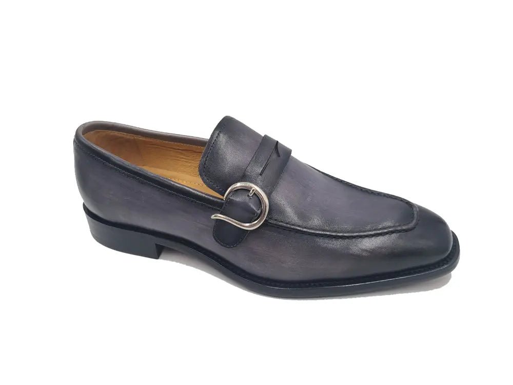 Single Monk Strap Calfskin Loafer Premium Ks509 - 47 Shoes by Carrucci Shoes – Don't Panic Shoes