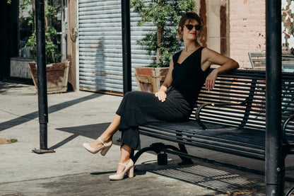 Skippy | Beige Patent Heels by J.Adams – Don't Panic Shoes