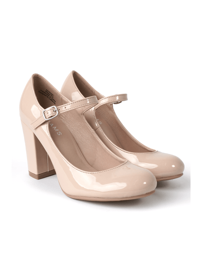 Skippy | Beige Patent Heels by J.Adams – Don't Panic Shoes