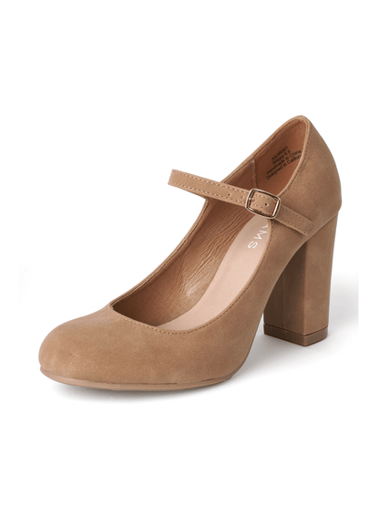 Skippy | Tan Nubuck Heels by J.Adams – Don't Panic Shoes