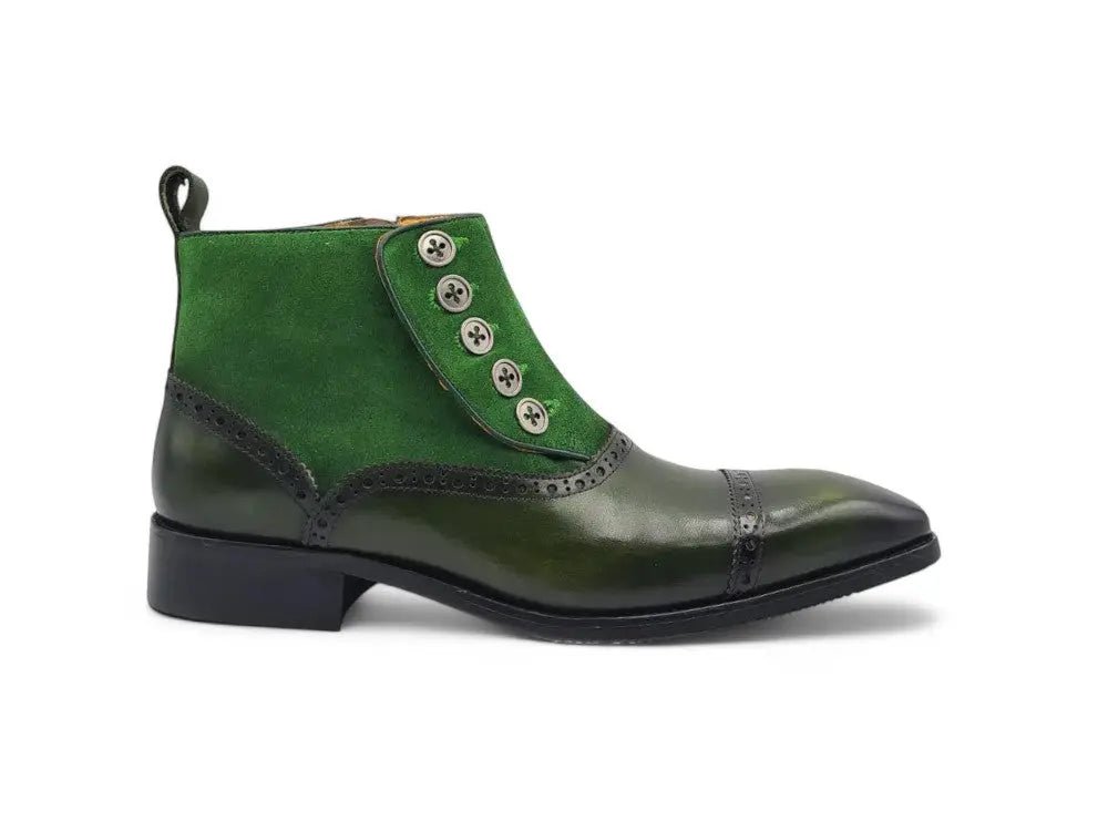 Slip On Cap Toe Boot Premium Suede Leather Kb503 - 20sc Boots by Carrucci Shoes – Don't Panic Shoes