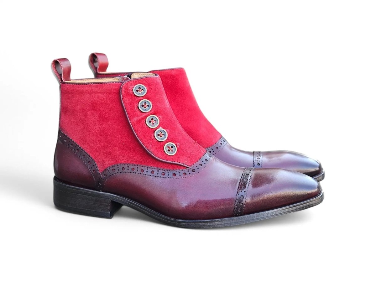 Slip On Cap Toe Boot Premium Suede Leather Kb503 - 20sc Boots by Carrucci Shoes – Don't Panic Shoes