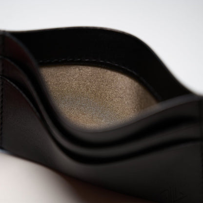 Smart Tech Slim Durable Everyday Wallet Leather Obsidian Wallet by Amberjack – Don't Panic Shoes