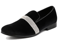 Thumbnail for Buy Amali Monarch Regal Noir Velvet Loafers Men’S Black Velvet - Smoking Slippers from Don’t Panic Shoes | Best Prices & Fast Shipping