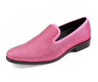 Thumbnail for Mens sparkly mens dress shoes pink amali dazzle main