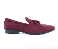 Thumbnail for Buy Amali Emperor Burgundy Men’S Velvet Tassel Loafers - Smoking Slippers from Don’t Panic Shoes | Best Prices & Fast Shipping