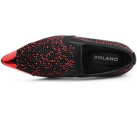 Thumbnail for Buy Bolano Desta Men'S Rhinestone Loafer Black/Red - Smoking Slippers from Don’t Panic Shoes | Best Prices & Fast Shipping