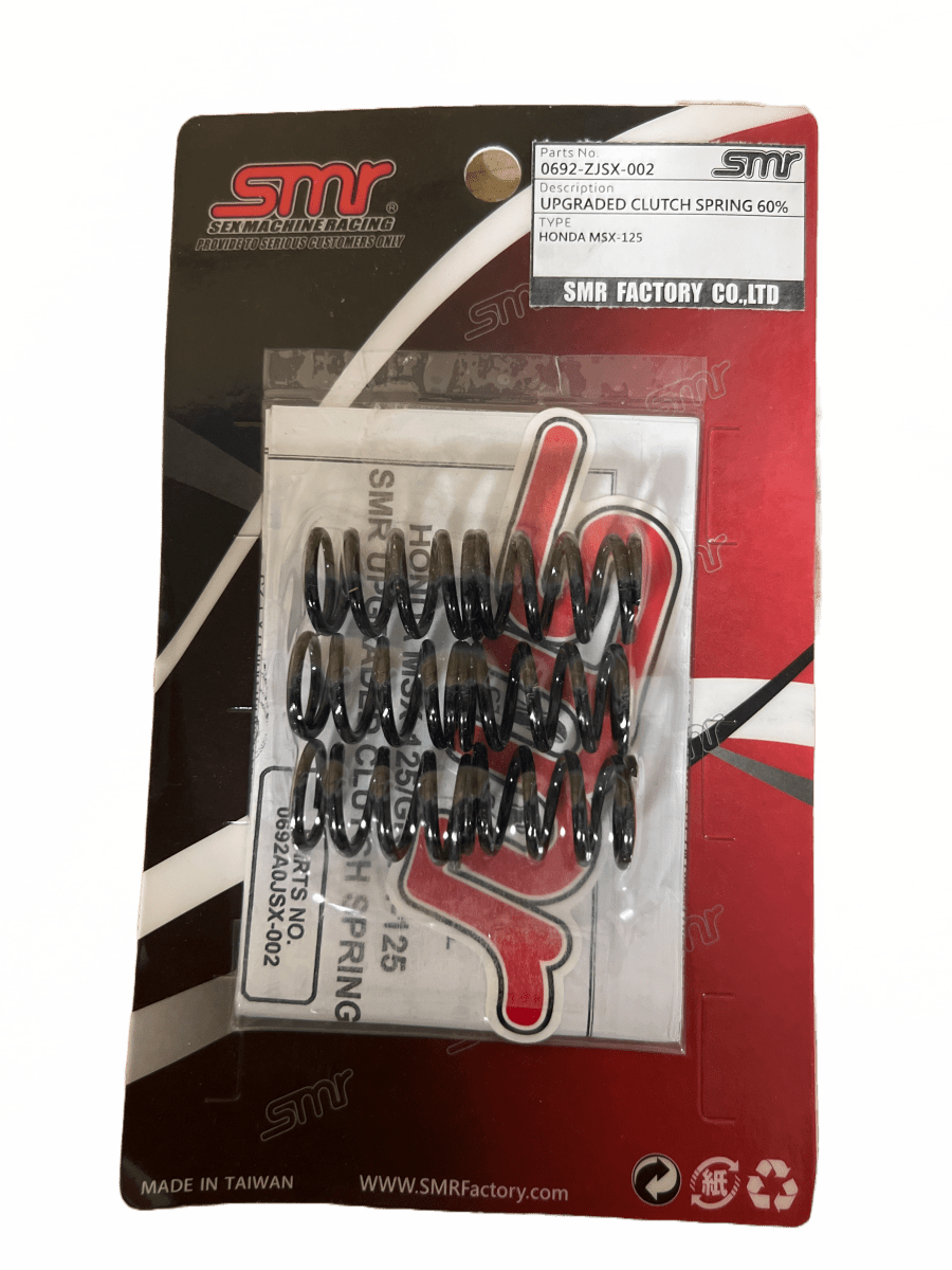 SMR 6 Piece Clutch Spring Set 60 Percent Stiffer For Honda Grom 125 Steel Clutch by Howling Moto – Don't Panic Shoes