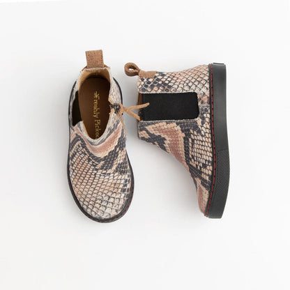 Snakeskin Chelsea Boot Sneaker Kids - Chelsea Boot Sneaker by Freshly Picked – Don't Panic Shoes