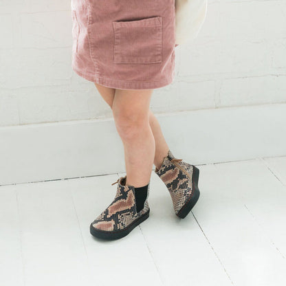 Snakeskin Chelsea Boot Sneaker Kids - Chelsea Boot Sneaker by Freshly Picked – Don't Panic Shoes