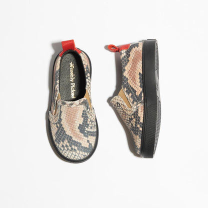 Snakeskin Classic Slip On Sneaker Kids - Slip - On Sneaker by Freshly Picked – Don't Panic Shoes