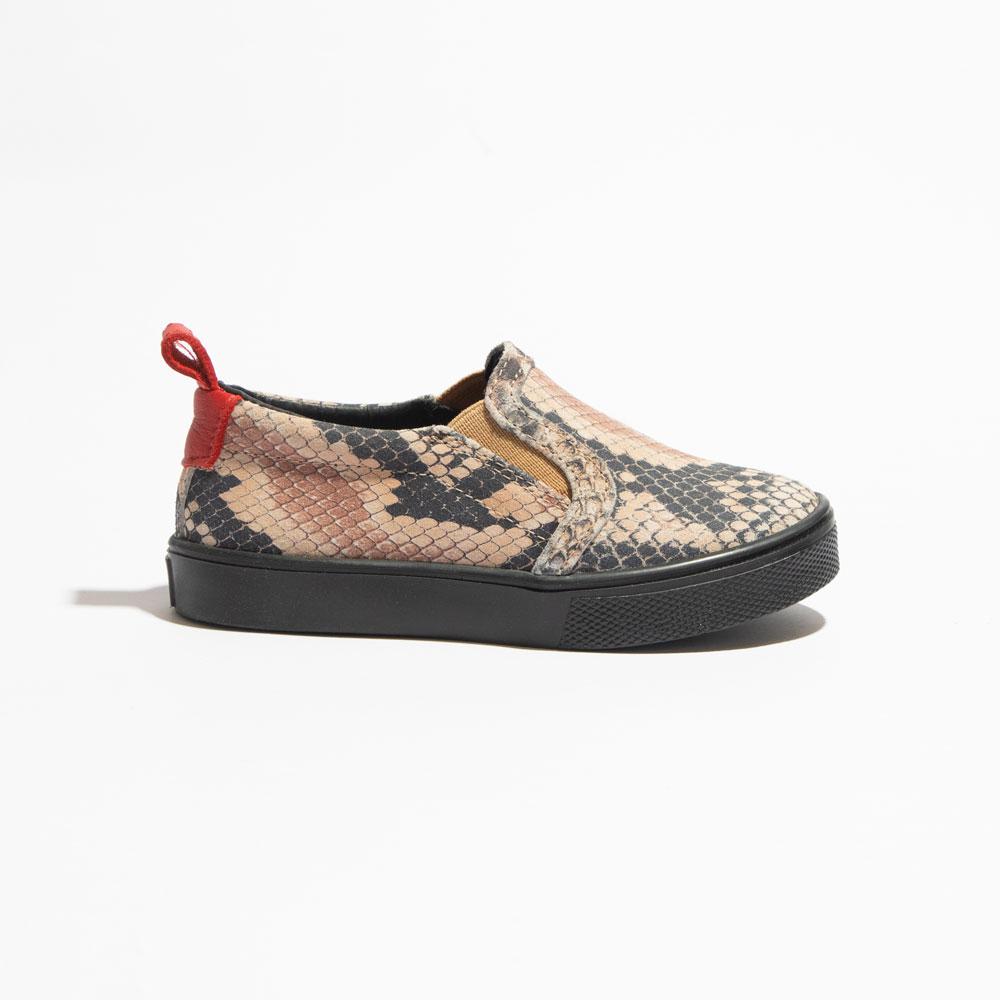 Snakeskin Classic Slip On Sneaker Kids - Slip - On Sneaker by Freshly Picked – Don't Panic Shoes