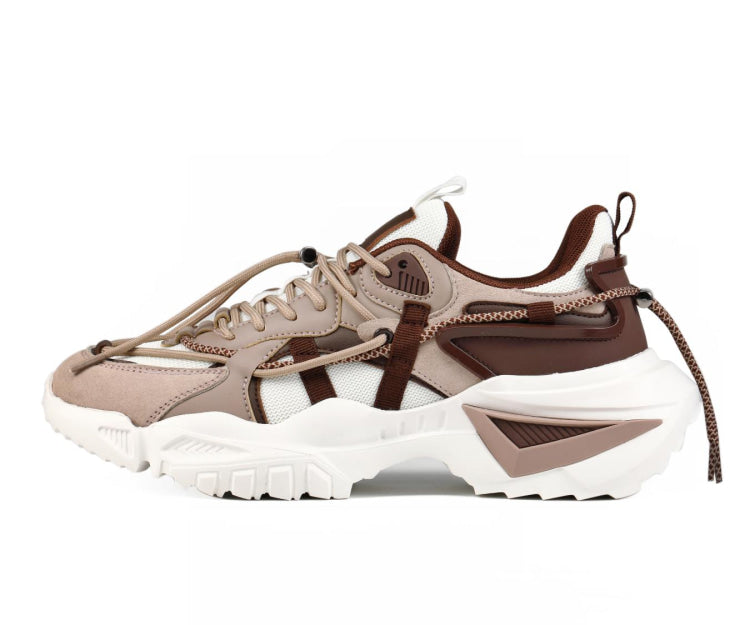 Buy Mazino Urban Oasis Sneakers Men’S Chunky Brown White Mesh - Sneakers from Don’t Panic Shoes | Best Prices & Fast Shipping