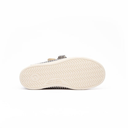 Sofia Stripes Adjustable Velcro Non Slip Rubber Captoe fashion by Childrenchic – Don't Panic Shoes