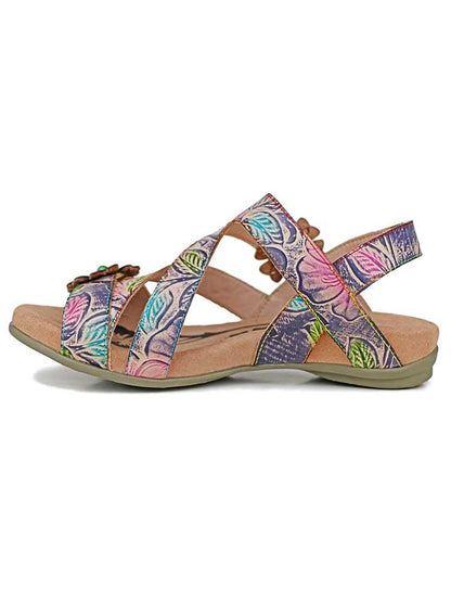 Soleil Boho Leather Sandals Sandals by Colorstepshoes – Don't Panic Shoes