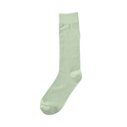 Solid Dusty Sage Crew Socks Lightweight Comfortable Everyday Casual Essentials Breathable Soft Fit Ankle To Midcalf Socks by No Cold Feet – Don't Panic Shoes