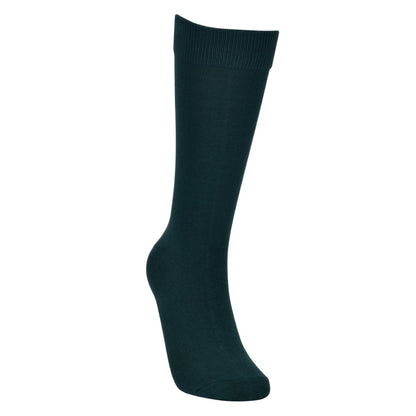 Solid Emerald Green Socks Soft Comfortable Breathable Crew Length Everyday Casual Dress Socks by No Cold Feet – Don't Panic Shoes
