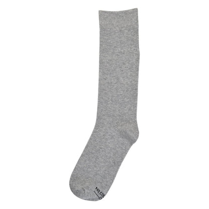 Solid Grey Socks Everyday Sophistication Effortless Comfort Crew Length Multipack For Daily Wear Socks by No Cold Feet – Don't Panic Shoes