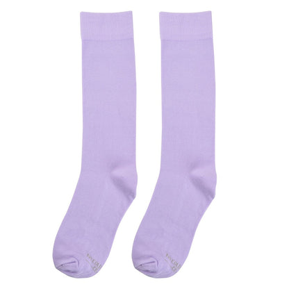 Solid Lilac Socks Ankle Crew Seamless Comfortable Lightweight Pastel Dress Casual Everyday Wear Socks by No Cold Feet – Don't Panic Shoes