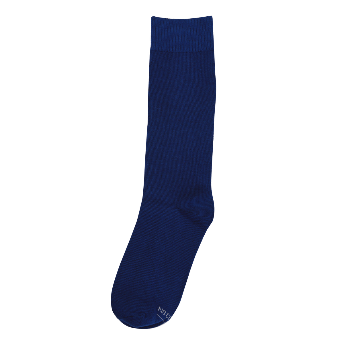 Solid Navy Cotton Dress Socks Crew Length Classic Comfortable Breathable Everyday Wardrobe Essential Socks by No Cold Feet – Don't Panic Shoes