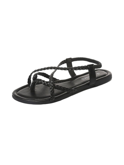 Sonia | Black Sandals by J.Adams – Don't Panic Shoes