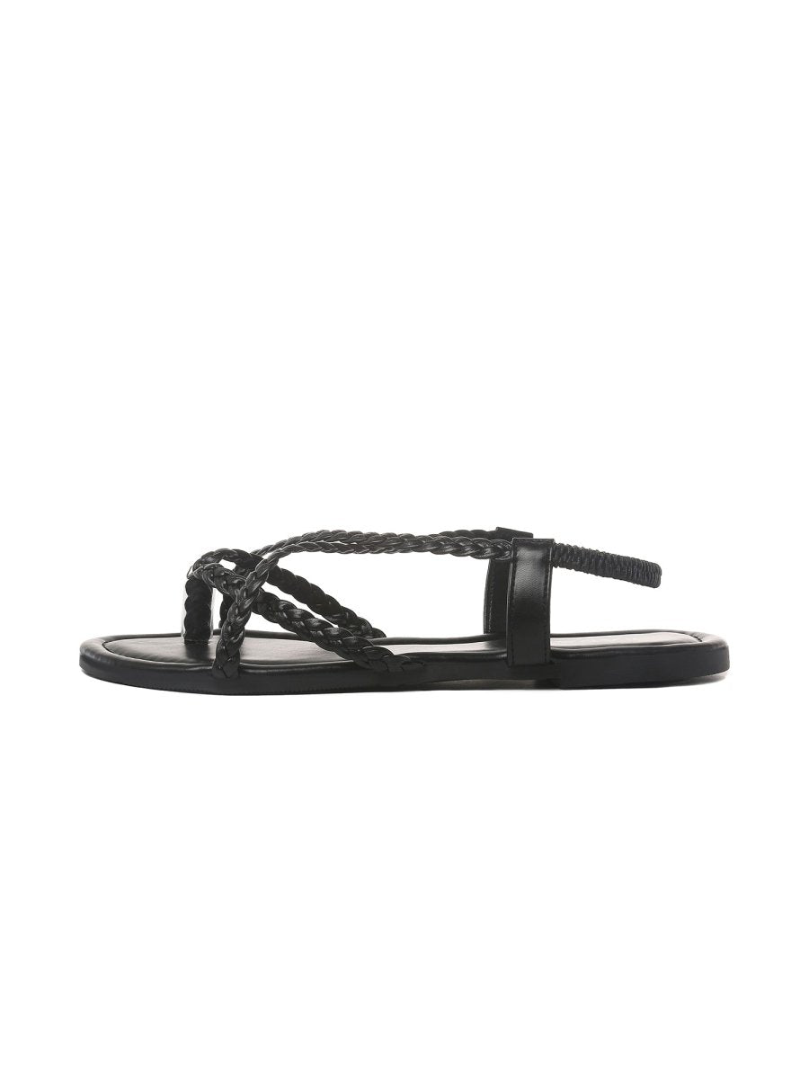 Sonia | Black Sandals by J.Adams – Don't Panic Shoes
