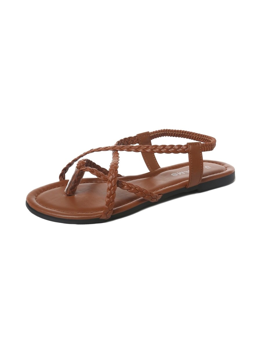 Sonia | Brown Sandals by J.Adams – Don't Panic Shoes