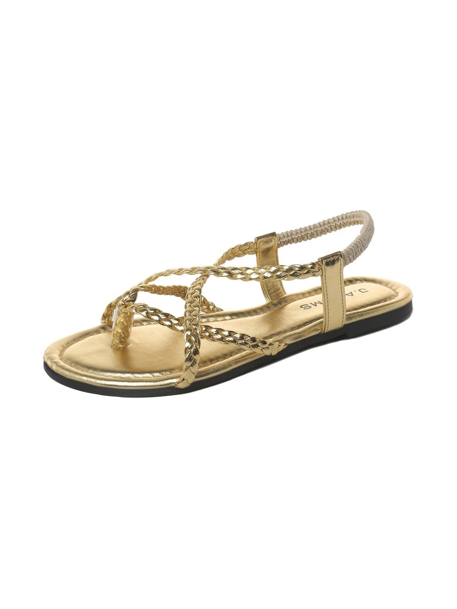Sonia | Gold Sandals by J.Adams – Don't Panic Shoes
