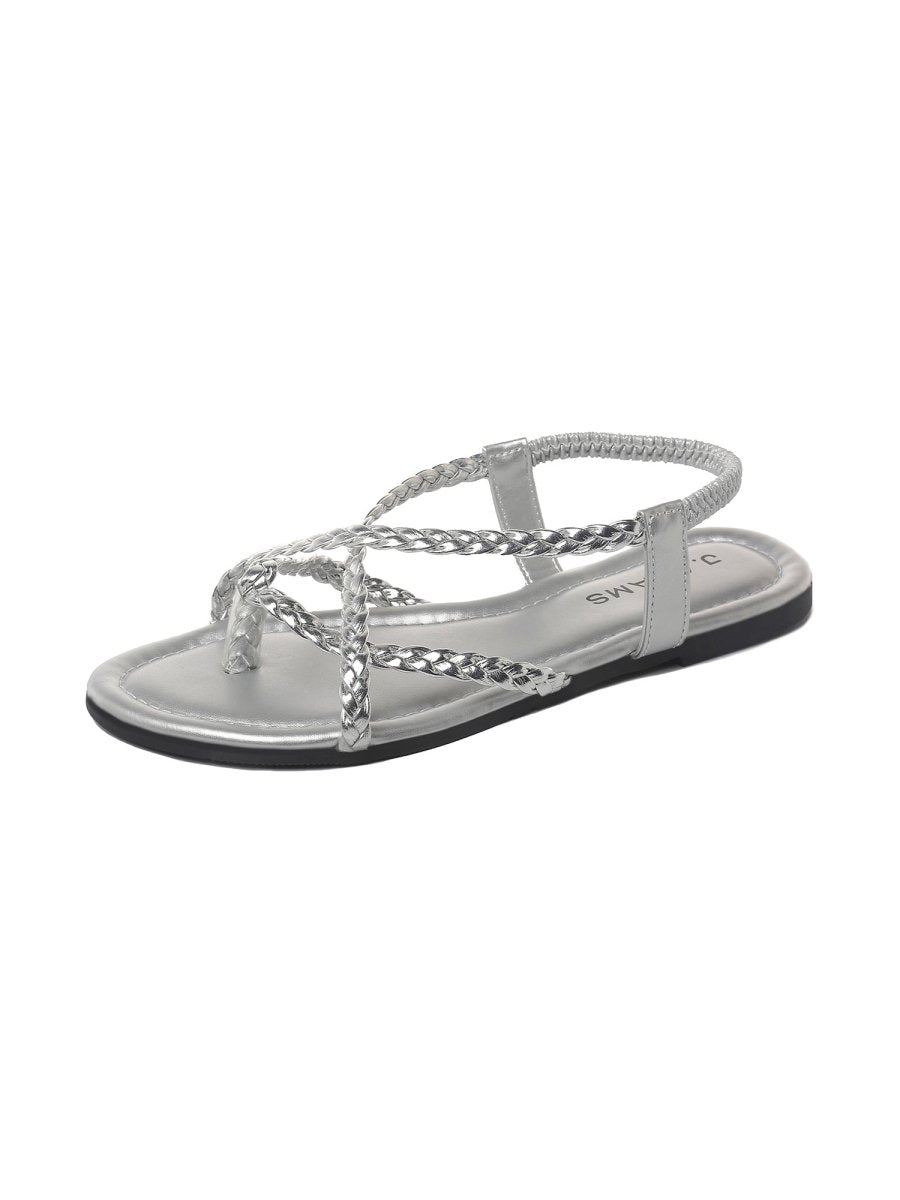 Sonia | Silver Sandals by J.Adams – Don't Panic Shoes