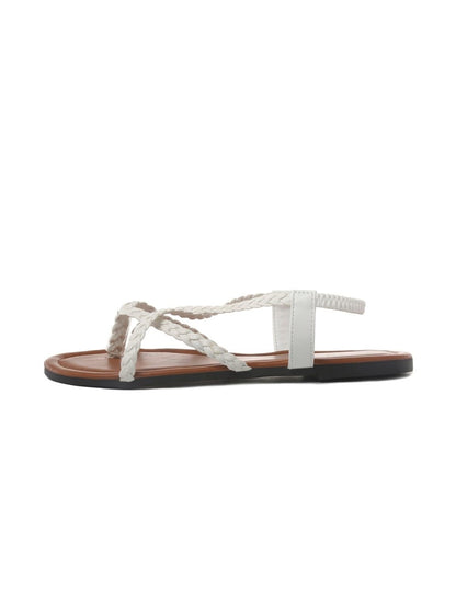 Sonia | White Sandals by J.Adams – Don't Panic Shoes
