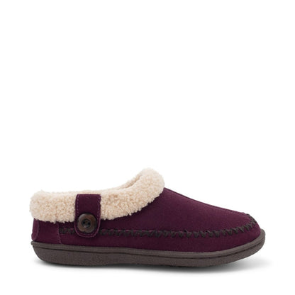 Soothe Slipper Women’S Plum Suede Memory Foam Outsole Staheekum Women's Slippers by Staheekum Women's – Don't Panic Shoes
