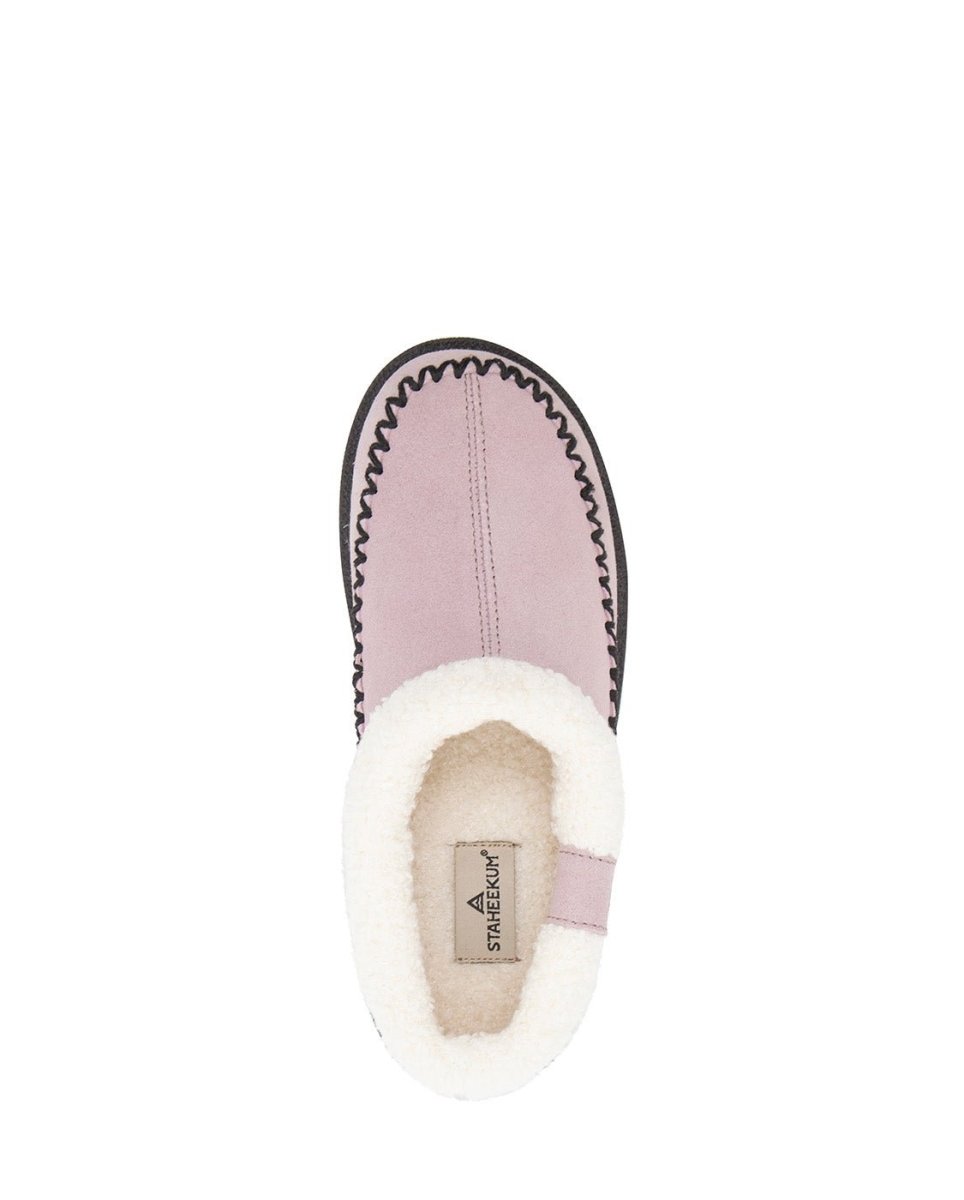 Soothe Slipper Women’S Suede Water Repellent Lilac Plush Staheekum Women's Slippers by Staheekum Women's – Don't Panic Shoes