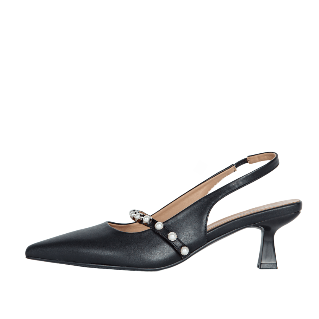 Sophia Slingback Pumps Black Shoes by Vaila Shoes – Don't Panic Shoes