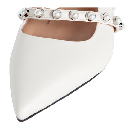 Sophia Slingback Pumps Ivory Shoes by Vaila Shoes – Don't Panic Shoes