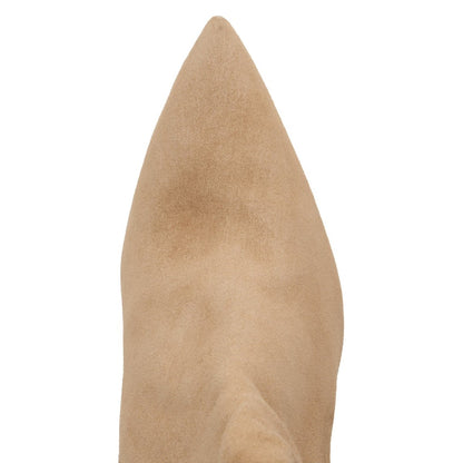 Soraya Suede Ankle Bootie Women’S Pointed Toe 3 Inch Heel Boots by Beautiisoles – Don't Panic Shoes