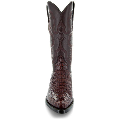 Soto Boots Men's Gator Tail Print Cowboy Boots Cognac (H7006) Cowboy Boots by Soto Boots – Don't Panic Shoes