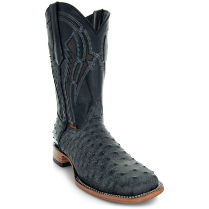 Soto Boots Mens Out Of The Wild Black Ostrich Print Boots H50031 Cowboy Boots by Soto Boots – Don't Panic Shoes
