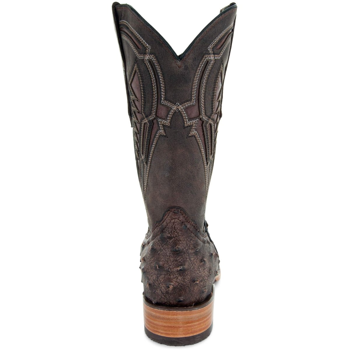 Soto Boots Mens Out Of The Wild Brown Ostrich Print Boots H50031 Cowboy Boots by Soto Boots – Don't Panic Shoes