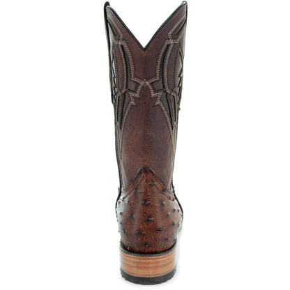 Soto Boots Mens Out Of The Wild Cognac Ostrich Print Boots H50031 Cowboy Boots by Soto Boots – Don't Panic Shoes