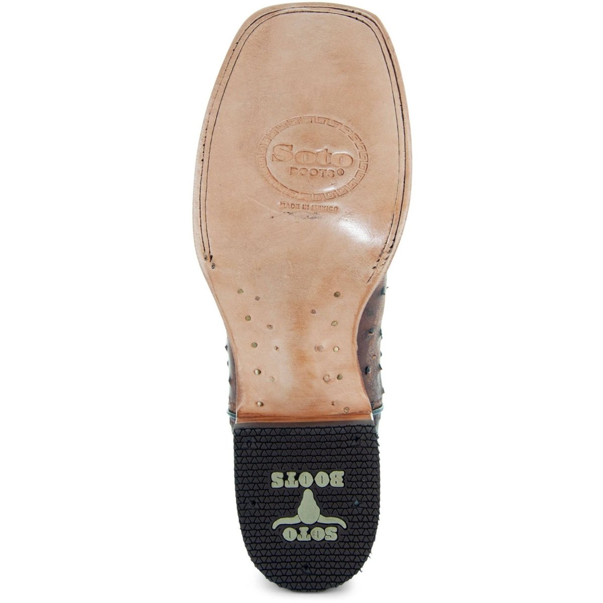 Soto Boots Mens Out Of The Wild Cognac Ostrich Print Boots H50031 Cowboy Boots by Soto Boots – Don't Panic Shoes