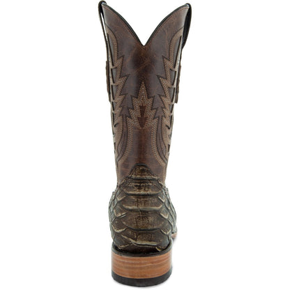 Soto Boots Mens Tan Python Print Boots H50032 Cowboy Boots by Soto Boots – Don't Panic Shoes