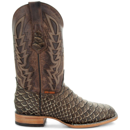 Soto Boots Mens Tan Python Print Boots H50032 Cowboy Boots by Soto Boots – Don't Panic Shoes