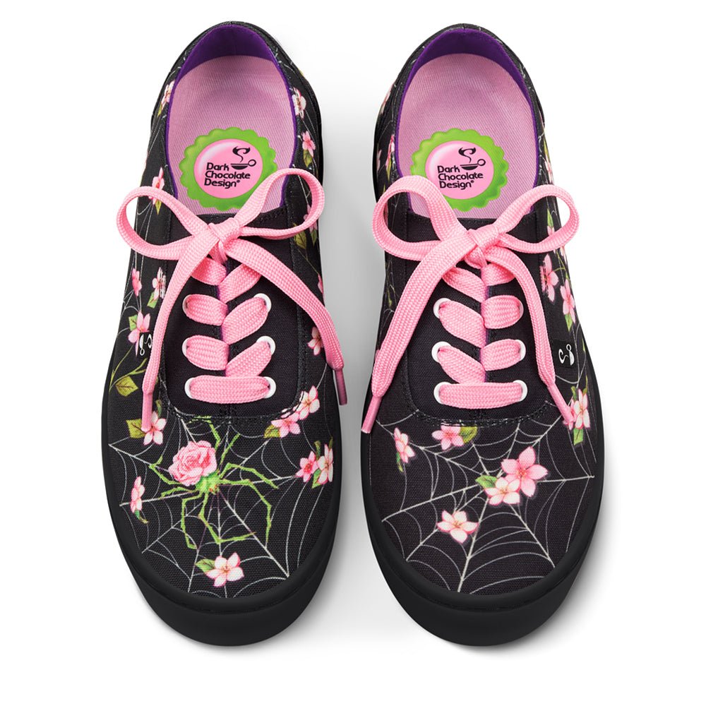 Spider Blossom Casual Sneaker Sneakers by Hot Chocolate Design – Don't Panic Shoes