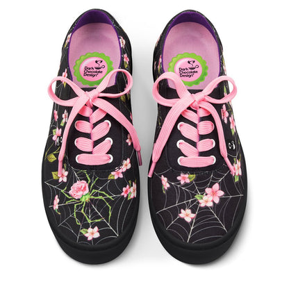 Spider Blossom Casual Sneaker Sneakers by Hot Chocolate Design – Don't Panic Shoes
