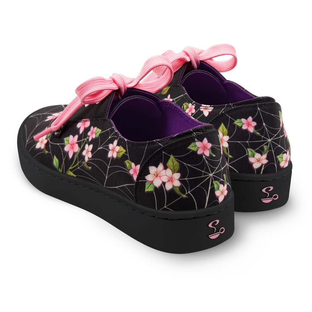 Spider Blossom Casual Sneaker Sneakers by Hot Chocolate Design – Don't Panic Shoes