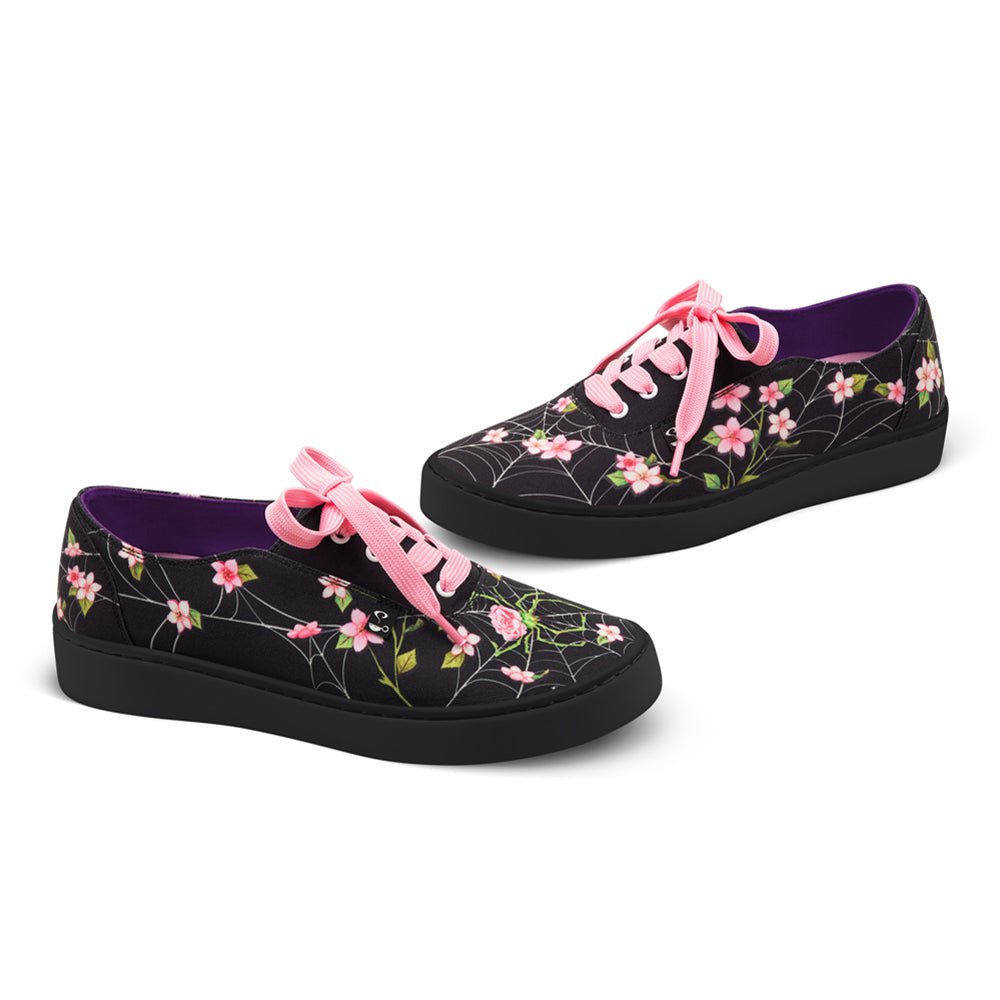 Spider Blossom Casual Sneaker Sneakers by Hot Chocolate Design – Don't Panic Shoes