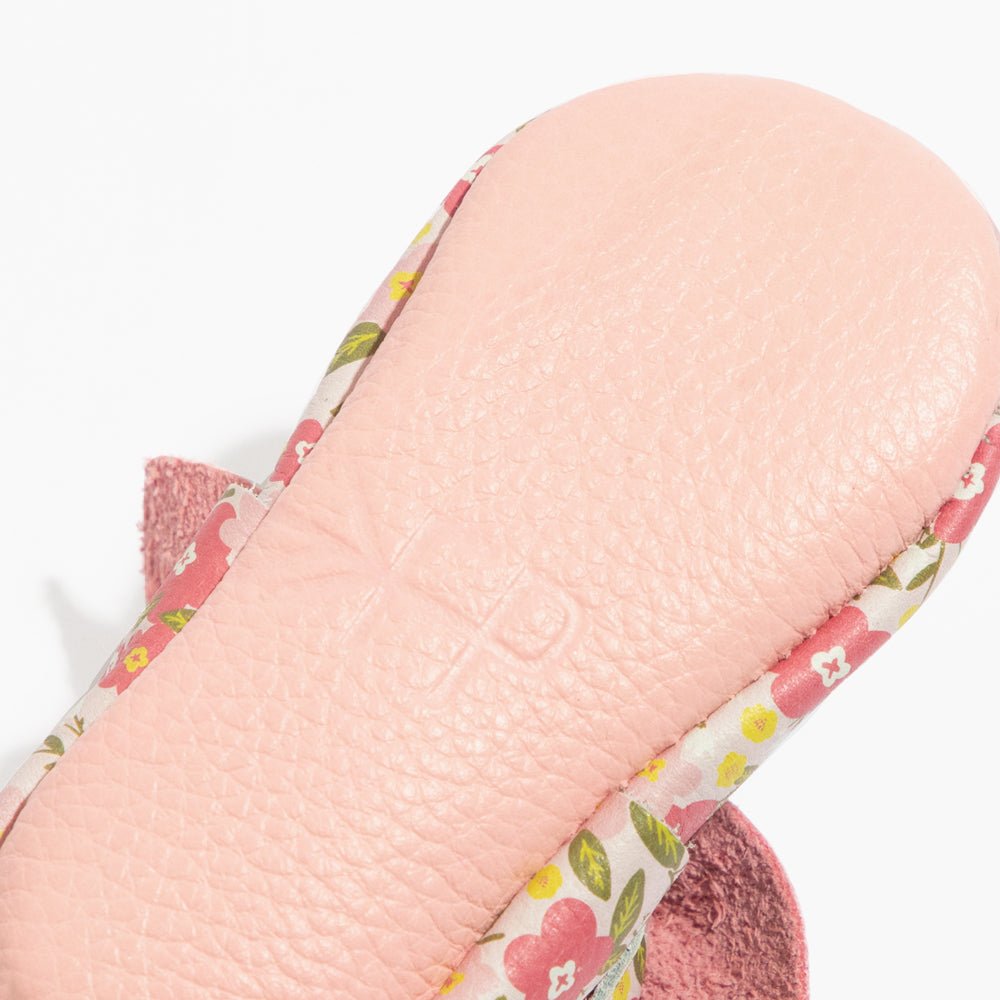 Spring Bouquet Knotted Bow Baby Shoe Knotted Bow Mocc by Freshly Picked – Don't Panic Shoes