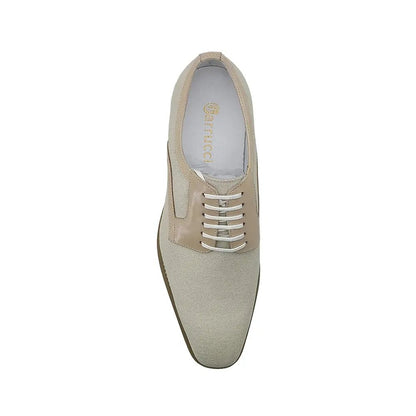 Spring Linen Mixed Media Oxford All Day Comfort Leather Ks515 - 43 Shoes by Carrucci Shoes – Don't Panic Shoes