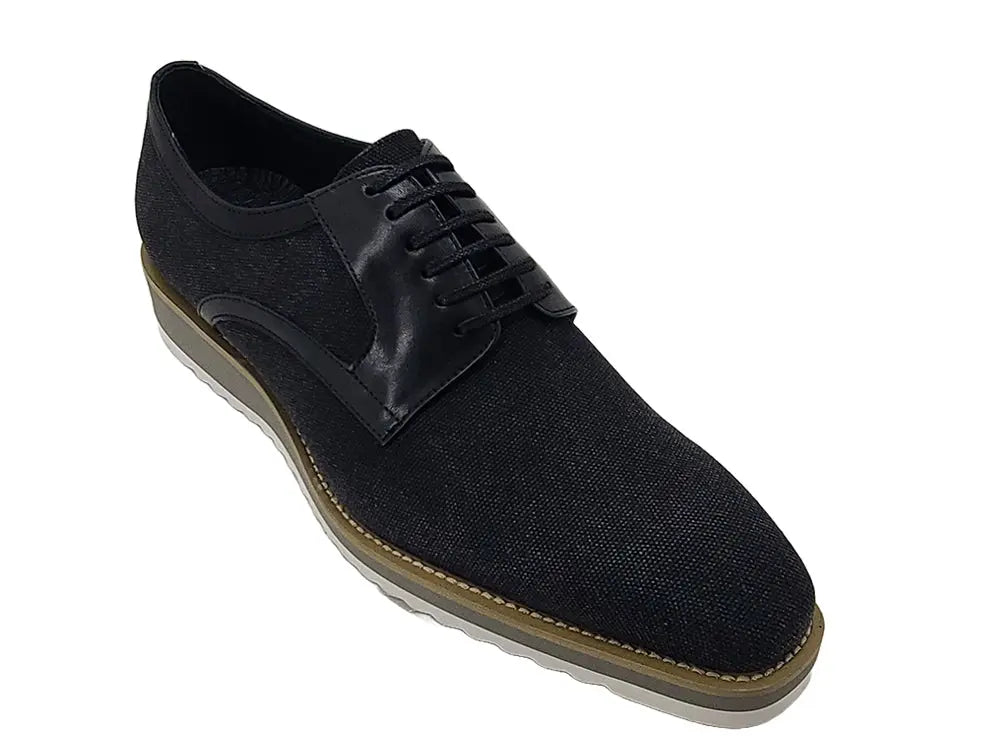 Spring Linen Mixed Media Oxford All Day Comfort Leather Ks515 - 43 Shoes by Carrucci Shoes – Don't Panic Shoes