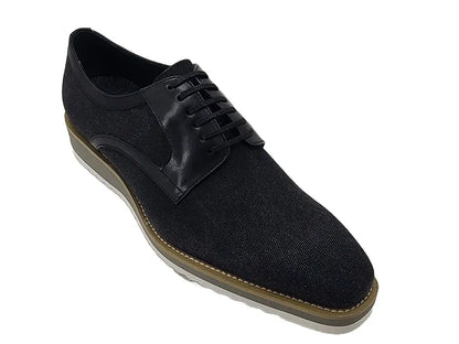 Spring Linen Mixed Media Oxford All Day Comfort Leather Ks515 - 43 Shoes by Carrucci Shoes – Don't Panic Shoes